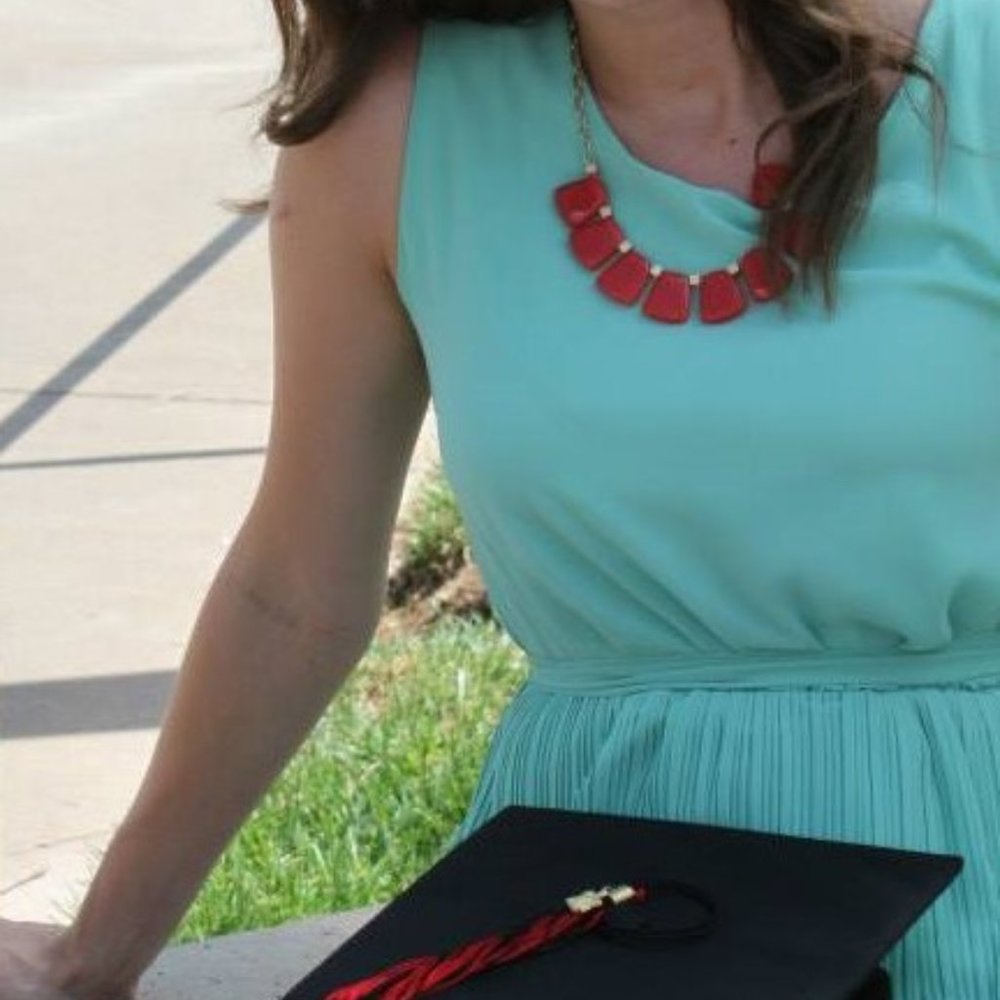 Mint A-Line Dress w/pleat pressed skirt